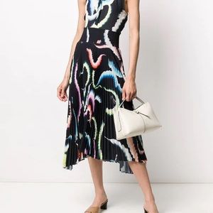 A.L.C Abstract MIDI black skirt XS
